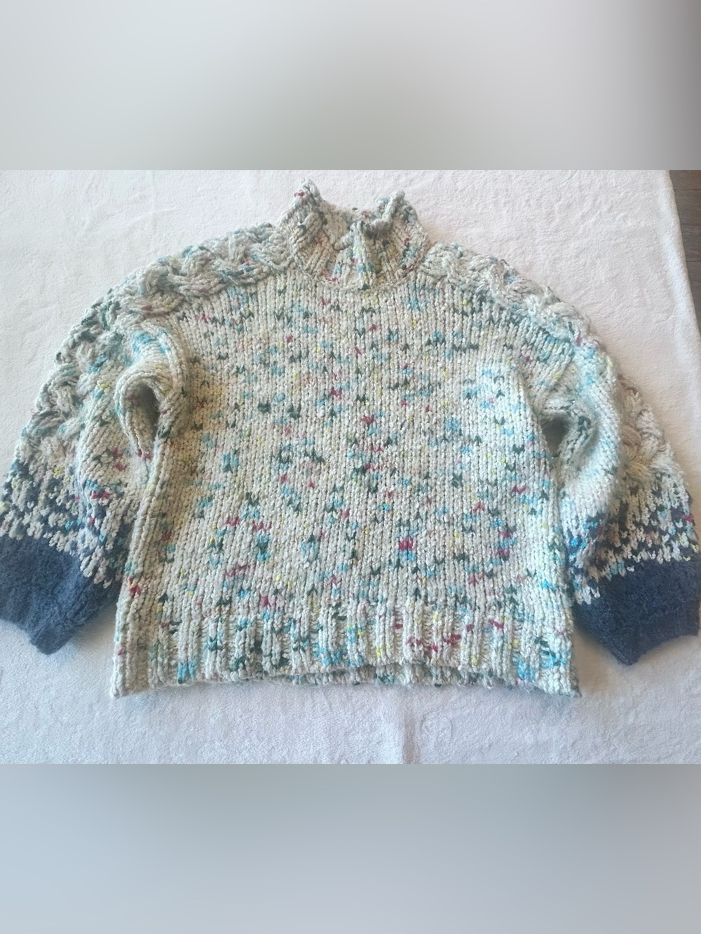 Anthropologie Cozy Speckled Knit Sweater